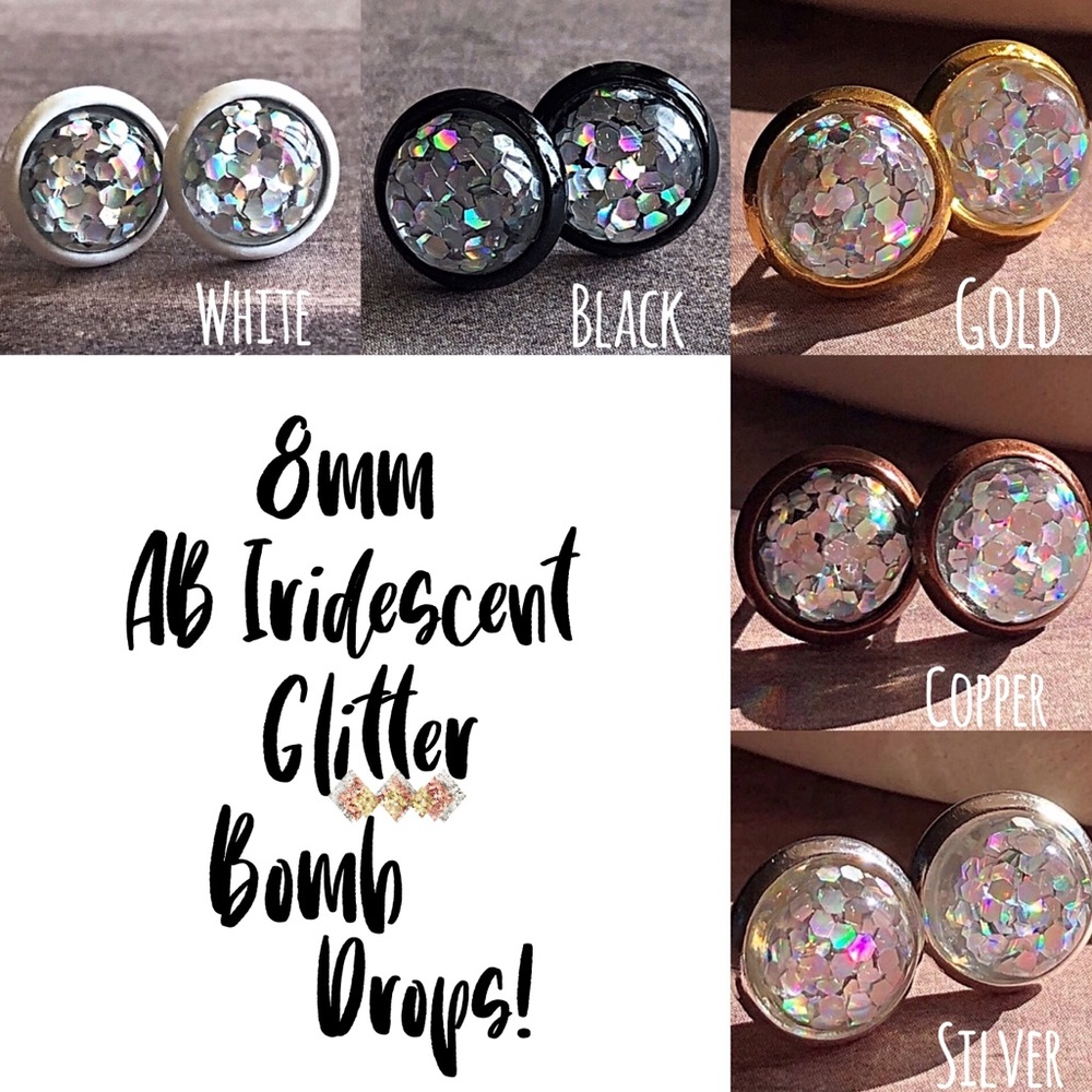 🍭AB Iridescent Glitter Bomb Drops🍭 Customer Fave
